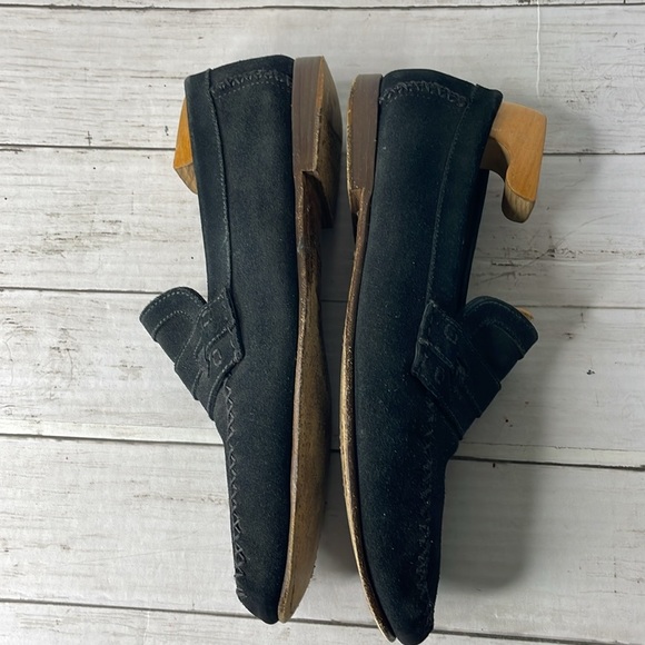 YSL Black Suede Loafers main image 7